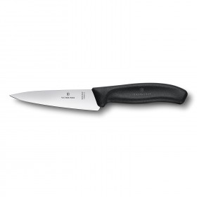 Couteau à découper lame 12cm manche synthétique noir