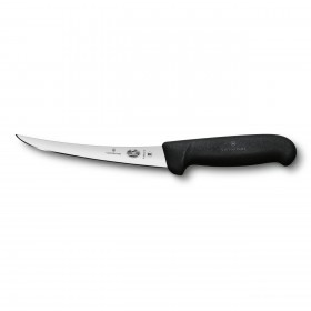 Couteau à désosser - lame courbe 15cm manche synthétique noir