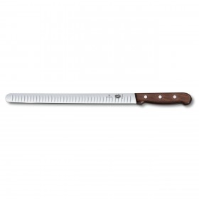 Couteau à saumon lame 30cm manche en palissandre