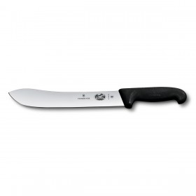 Couteau de boucher 25cm manche fibrox noir