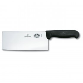 Couteau de chef chinois lame 18cm manche synthétique noir