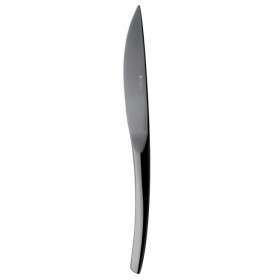 Couteau de table inox noir 18/10 - Lot de 6