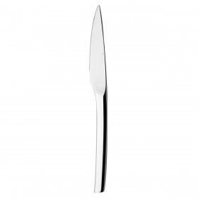 Couteau de table monobloc, lame scie, inox 18/10 4mm - Lot de 6