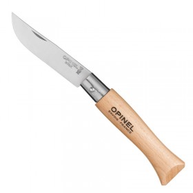 Couteau de poche n°5 manche en bois de hêtre - lame inox 6cm