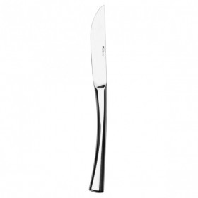 Couteau à dessert, manche plat, lame scie en inox 18/10 - Lot de 6