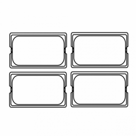 Couvercle GN 1/4 en polycarbonate pour référence 202.15 26,5X16,2cm