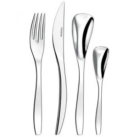 Cuillère à moka en inox 18/10 4mm - Lot de 6