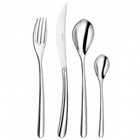Cuillère à dessert en inox 18/10 3mm finition miroir - Lot de 6