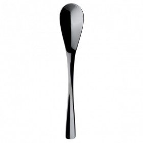 Cuillère à dessert - cuillère gourmande inox noir 18/10 - Lot de 6