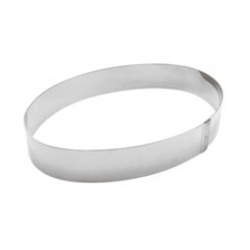 Cercle à mousse 30cm ovale en inox