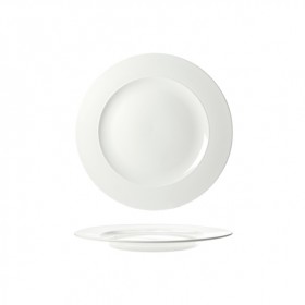 Assiette de présentation ronde blanche 32.8cm - À l'unité
