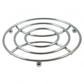 Dessous de plat rond diamètre 20cm chrome