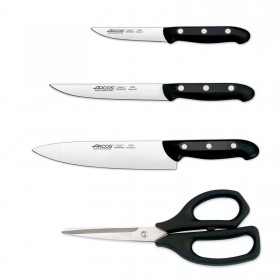 Ensemble de 3 couteaux et 1 paire de ciseaux de cuisine - coffret cadeau