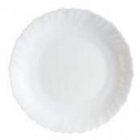 Assiette plate ronde blanche 19cm - Lot de 6