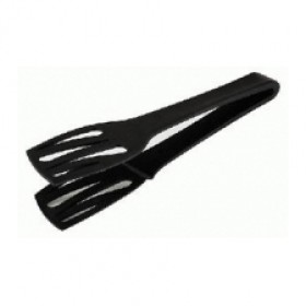 Pince à toast et tarte noire en PA+ 25cm