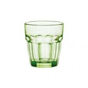 Gobelet forme basse teinté vert 27cl - Lot de 6