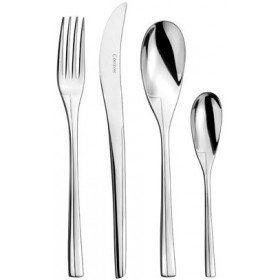 Cuillère à moka en inox 18/10 4mm miroir - Lot de 6