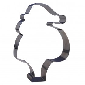 Emporte pièce inox père noël - 12 x 6.5 cm - A l'unité