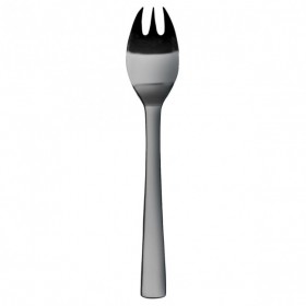 Fourchette à huîtres inox noir 18/10 - Lot de 6