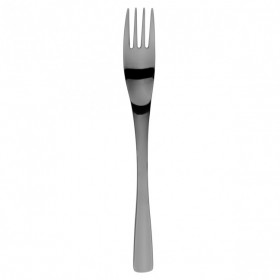Fourchette à dessert - fourchette gourmande inox noir 18/10 - Lot de 6