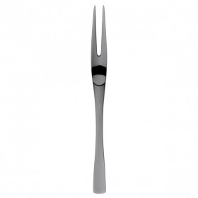 Fourchette mise en bouche inox noir 18/10 - Lot de 6