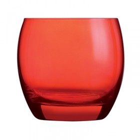 Gobelet forme basse - verre à eau 32cl rouge studio - Lot de 6