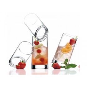 Gobelet forme haute / ovale - verre longdrink 31cl - Lot de 6