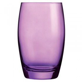 Gobelet forme haute - verre à eau 35cl mauve studio - Lot de 6