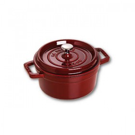 Cocotte en fonte ronde 10 cm rouge grenadine