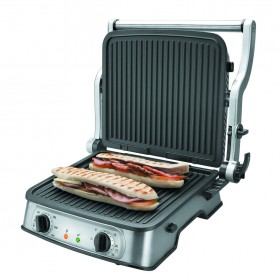 Grill électrique 1400W professionnel pour grillades et sandwichs - Max 240°C