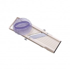 Mandoline japonaise lame inox 64 mm premium petit modèle plastique ABS 37 x 11.5 x 4.4 cm