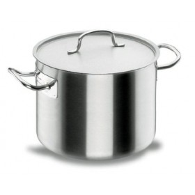 Marmite basse induction avec couvercle inox 18/10 - Ø 40 cm