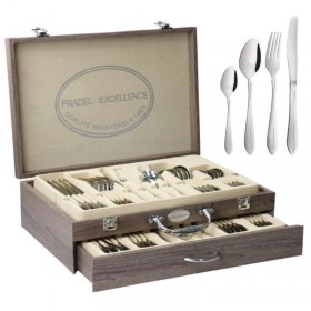 Ménagère 48 pièces acier inoxydable 18/10 avec coffret 