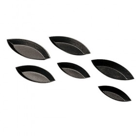 Moule à barquette uni 10cm en métal anti-adhérent - Lot de 6