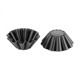 Moule à brioche 10cm en métal anti-adhérent - Lot de 6