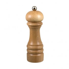 Moulin à poivre 16,5cm en bois naturel