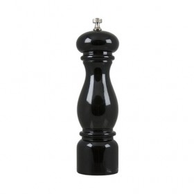 Moulin à poivre 22cm en bois laqué noir