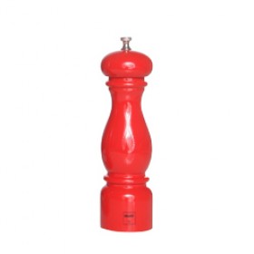 Moulin à poivre 22cm en bois laqué rouge