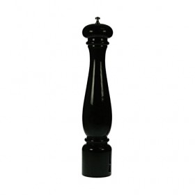 Moulin à sel 22cm en bois laqué noir