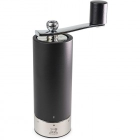 Moulin à poivre à manivelle u'Select noir 18cm en bois & inox