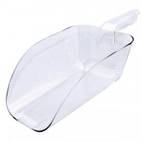 Pelle à glaçons en polycarbonate transparent 18cl