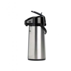 Pichet à pompe avec levier inox 2.2L