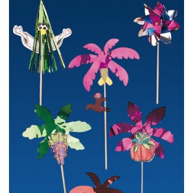 Pique décoration métallisé assortiment pour glace 15cm - Lot de 100