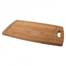Planche à découper à rigole en bambou 42cm x 24cm x 1,8cm