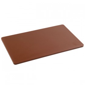 Planche à découper GN 1/1 marron 53x32x1,5cm viande cuite en polyéthylène