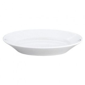Plat ovale blanc 20x13,5cm en porcelaine