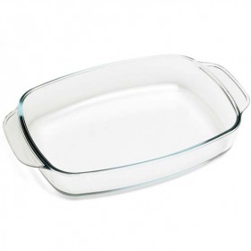 Plat à four rectangulaire en verre 33.5 x 21.5cm