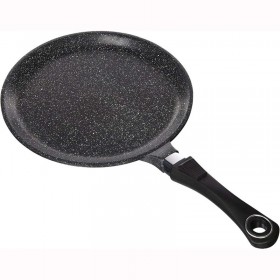 Poêle à crêpes 28 cm façon pierre - en fonte d'aluminium