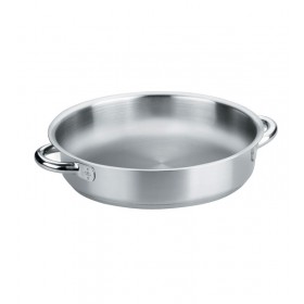 Poêle à paella induction avec fond en inox 18/10 - Ø 24 cm