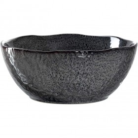 Saladier céramique rond 23,5cm gris